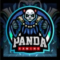 Panda mascot. esport logo badge Royalty Free Stock Photo