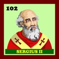 102nd Catholic Church Pope Sergius II