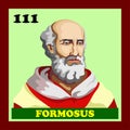111th Catholic Church Pope Formosus Royalty Free Stock Photo