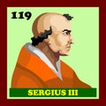 119th Catholic Church Pope Sergius III