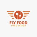 Fly food logo design