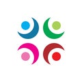 Full color community circle logo design