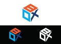 Box Logo or Icon Design Vector Image Template Royalty Free Stock Photo