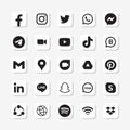 Set of 25 social media icon