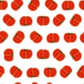 Vector retro tomato veggie illustration motif seamless repeat pattern