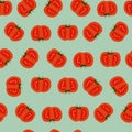 Vector retro tomato veggie illustration motif seamless repeat pattern