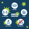 Covid 19 preventation. Royalty Free Stock Photo