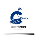 Letter C Hair Clipper Logo Design Vector Icon Graphic