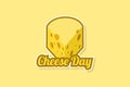 National Cheese Day vector illustration.