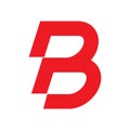 Initial b letter flag logo design