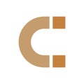 Initial c letter magnet logo design