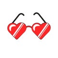 Heart shaped sunglasses groove style