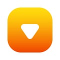 Down Arrow 2 Gradient Style Icon Royalty Free Stock Photo
