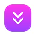 Down Arrow 3 Gradient Style Icon Royalty Free Stock Photo