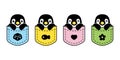 Penguin vector pocket bird icon logo cartoon character illustration symbol design