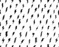 Lightning bolt seamless pattern Royalty Free Stock Photo