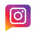 Instagram logo with vector EPS file. Squared Colored. Royalty Free Stock Photo