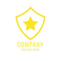 Modern Logo Stars Protection Royalty Free Stock Photo