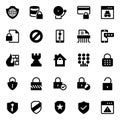 Glyph icons for security.