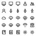 Outline icons for universal web & mobile.