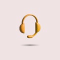 3D Render headphones , support icon