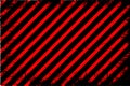 Red warning stripe background with abstract grunge. Royalty Free Stock Photo