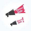 Wipeout Sale Megaphone Icon