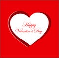 Simple Valentine card illustration template Royalty Free Stock Photo