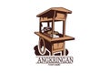 Vector Illustration for Angkringan food stall logo. Royalty Free Stock Photo