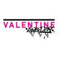 Valentine Lovely Day Typography Apparel Design