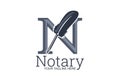 Notary public logo vector illustration.