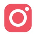 Instagram meta logo icon, Social media Instagram modern like , follower , comment red color. Like, follower, comment button, icon