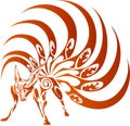 Nine-Tailed fox illustration