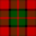 Clan Dunbar tartan plaid. Scottish pattern fabric swatch close-up.