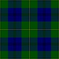 Clan Johnstone tartan plaid. Scottish pattern fabric swatch close-up. Royalty Free Stock Photo