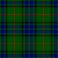 Clan Lauder tartan plaid. Scottish pattern fabric swatch close-up.