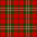 Clan Scott tartan plaid. Scottish pattern fabric swatch close-up.