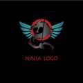 Ninja symbol logo martial arts emblem dragon power