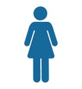 Symbol Priority toilet. Priority seating. Woman symbol