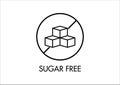 Sugar free icon.