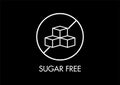 Sugar free icon.