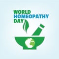 vector design Happy World Homeopathy Day