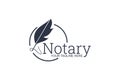 Notary public logo vector illustration. Royalty Free Stock Photo