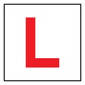Learner driver plate sign Royalty Free Stock Photo