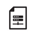 Database document icon - server file icon