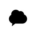Simple Design Speech Bubble Icon Royalty Free Stock Photo