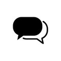 Simple Design Speech Bubble Icon Royalty Free Stock Photo