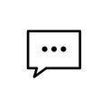 Simple Design Speech Bubble Icon Royalty Free Stock Photo