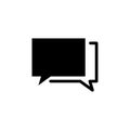 Simple Design Speech Bubble Icon Royalty Free Stock Photo