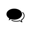 Simple Design Speech Bubble Icon Royalty Free Stock Photo